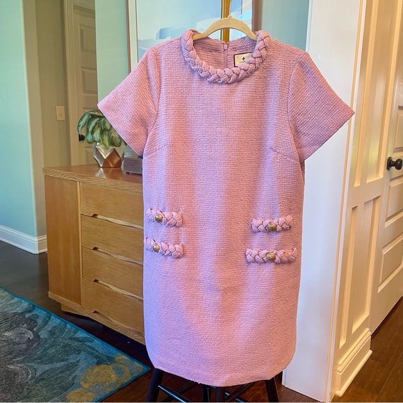 Tuckernuck Dresses & Skirts - Tuckernuck Lilac Tweed Jackie Dress L